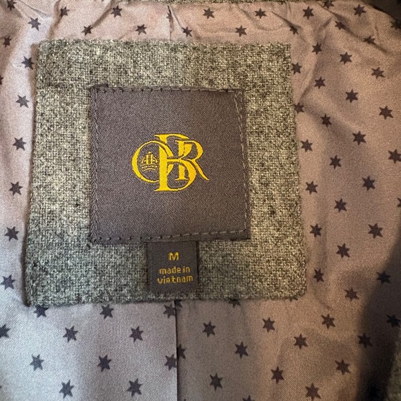 CBR Womens Medium Gray Long Sleeve Blazer Jacket Lined Wool Blend Preppy Classic - Picture 4 of 8